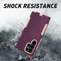 THMEIRA Samsung Galaxy S23 Ultra Case 2 Pack Belt Clip Screen Protector Purple