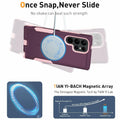 THMEIRA Samsung Galaxy S23 Ultra Case 2 Pack Belt Clip Screen Protector Purple
