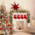 BELISHMIE 20-Inch Red Christmas Stocking Gold Embroidered Number 23