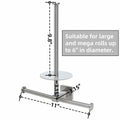 Double Toilet Paper Holder with Shelf Wall Mount 304 Stainless Steel