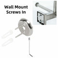 Double Toilet Paper Holder with Shelf Wall Mount 304 Stainless Steel