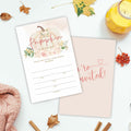 A Sweet Pumpkin Baby Shower Invitations Set of 25 Boho Pumpkin Girl Invites