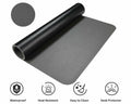 AFRITEE Dual Side PU Leather Desk Pad Mat Large 31.5x15.7 Black/Dark Gray
