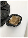 Verdusa Women's Puffy Quilted Makeup Bag Cosmetic Clutch Black One-Size