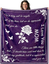 ROMROL Mom Blanket Super Soft Flannel Throw 50x60 Purple Cozy Gift