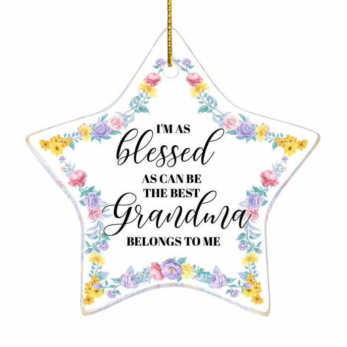 Grandma Gift Christmas Ornament Strong Loving Protective Best Grandma Gift