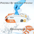 OMELAW Blue Nitrile Gloves Large Powder-Free Latex-Free 100 Pack Size L