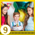 Construction Number 9 Birthday Candle Cake Topper Party Decoration