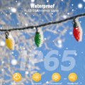 Brightown 2 Pack C9 Christmas Lights 200 LED 162FT Multicolor Timer 8 Modes
