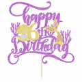AROKIPPRY Mermaid Happy 6th Birthday Cake Topper Under The Sea Theme