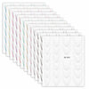 Lnngub Nail Art Stickers French Gradient Stripes White 12 Sheets