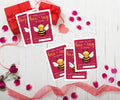 Classroom Valentine's Day Cards Bee Design 5x3.5in 30 Pack Gender Neutral