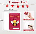 Classroom Valentine's Day Cards Bee Design 5x3.5in 30 Pack Gender Neutral