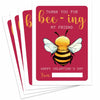 Classroom Valentine's Day Cards Bee Design 5x3.5in 30 Pack Gender Neutral