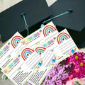 NUOBESTY 50pcs Rainbow Classroom Behavior Incentive Postcards for Teachers