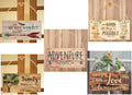Retro Wooden Sign Coffee and Jesus Wall Art Decor 8x12 Inch
