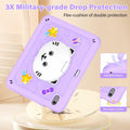 TOMORRY iPad Air 11 Inch Case M3 2025 M2 2024 Purple Tempered Glass