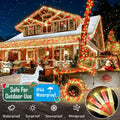 Heceltt 1140 LED 449FT Outdoor String Lights 8 Modes Timer IP44 Red Warm White