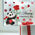 Valentine's Day Heart Window Clings Stickers Decals Pink 1 Sheet