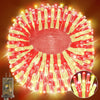 Heceltt 1140 LED 449FT Outdoor String Lights 8 Modes Timer IP44 Red Warm White