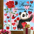 Valentine's Day Heart Window Clings Stickers Decals Pink 1 Sheet