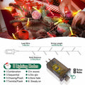 Heceltt 1140 LED 449FT Outdoor String Lights 8 Modes Timer IP44 Red Warm White