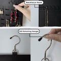 Neehows Hanging Earring Organizer Wall Holder 600 Holes 30 Hooks Black