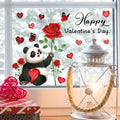 Valentine's Day Heart Window Clings Stickers Decals Pink 1 Sheet