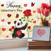 Valentine's Day Heart Window Clings Stickers Decals Pink 1 Sheet