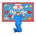 Thank You Nurses Photo Booth Backdrop 7x5ft Indoor Outdoor Party Decor