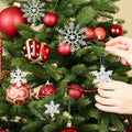 PRETYZOOM Acrylic Crystal Christmas Tree Ornaments Clear 20pcs Snowflake Icicle