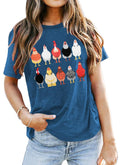 St. Patrick's Day Chickens Shirt Women Green Size L
