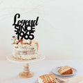 Legend Since 1965 60th Birthday Cake Topper Black Funny Fabulous Decor