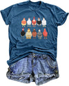 St. Patrick's Day Chickens Shirt Women Green Size L