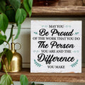 Coworker Retirement Wood Sign Desk Decor 6.3x6.3 Inches Home Office Gift
