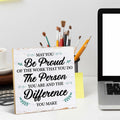 Coworker Retirement Wood Sign Desk Decor 6.3x6.3 Inches Home Office Gift