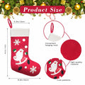 CMEECNE 3Pack Christmas Stockings Santa Snowman Reindeer Pattern Holiday Decor
