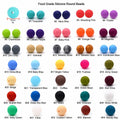 Alenybeby Silicone Pearl Beads 15mm 100pcs Round White Loose Beads