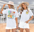 Teacher Shirts Women Last Day of School Bruh Letter Print White Size S