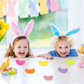 WATINC 6PCS Easter Jelly Beans Tiered Tray Decor Colorful Wooden Sign
