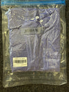 levaca Ribbed Cap Sleeve T Shirt with Front Pocket Blue Size S