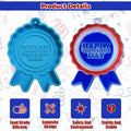 Ysqool American Badge Keychain Mold Silicone Blue DIY Cake Decoration