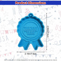 Ysqool American Badge Keychain Mold Silicone Blue DIY Cake Decoration