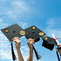 Tongcloud Graduation Stickers 360pcs Black Gold 3.8cm Round Labels Class 2024