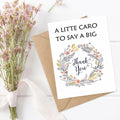 MINGUANGXIXSW Floral Thank You Cards with Kraft Envelopes 8.5x5.5 Inch
