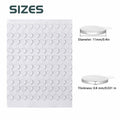 Adhesive Stick Dots Two-Sided Mounting Putty 0.4"x0.4" 600pcs Clear