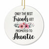 Voatok Promoted to Auntie Ornament Pregnancy Announcement Gift Decor
