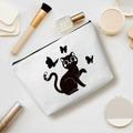 Henhesaha Cute Cat Mom Makeup Bag Cosmetic Travel Toiletry Bag for Women