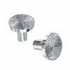 Rergy 10 Pack Silver Zinc Alloy Drawer Knobs Cabinet Pulls Decorative Hardware