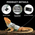 AnoleAir Bearded Dragon Adjustable Harness and Leash Green